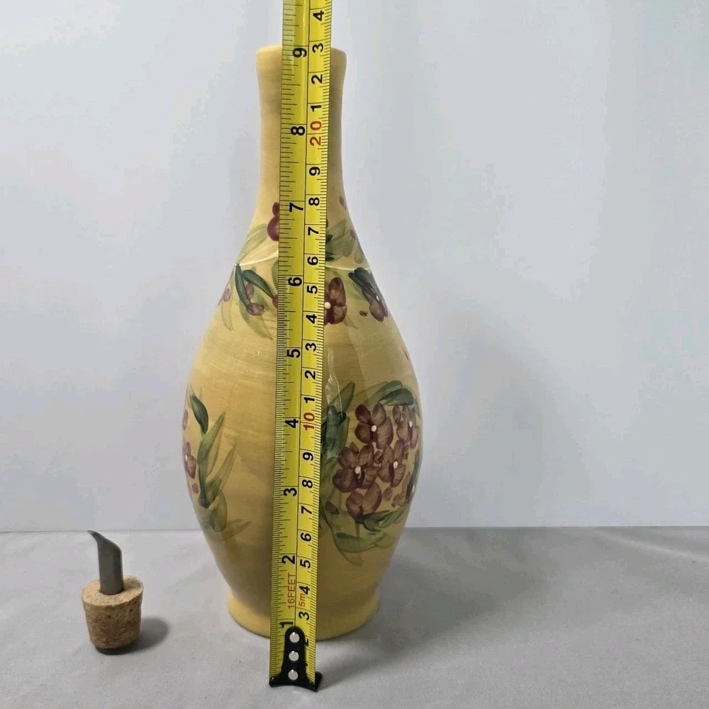 LaTroyance By Tabletops Unlimited Olive Oil Dispenser VTG Hand Painted Tuscany